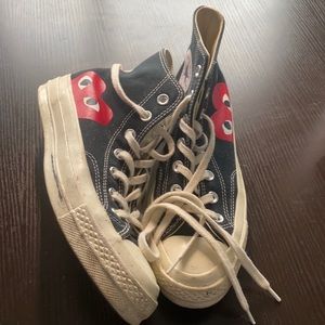 CDG Play high top sneakers black comme des garçons